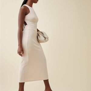 Reformation Candice Ribbed Open Back Maxi Dress S